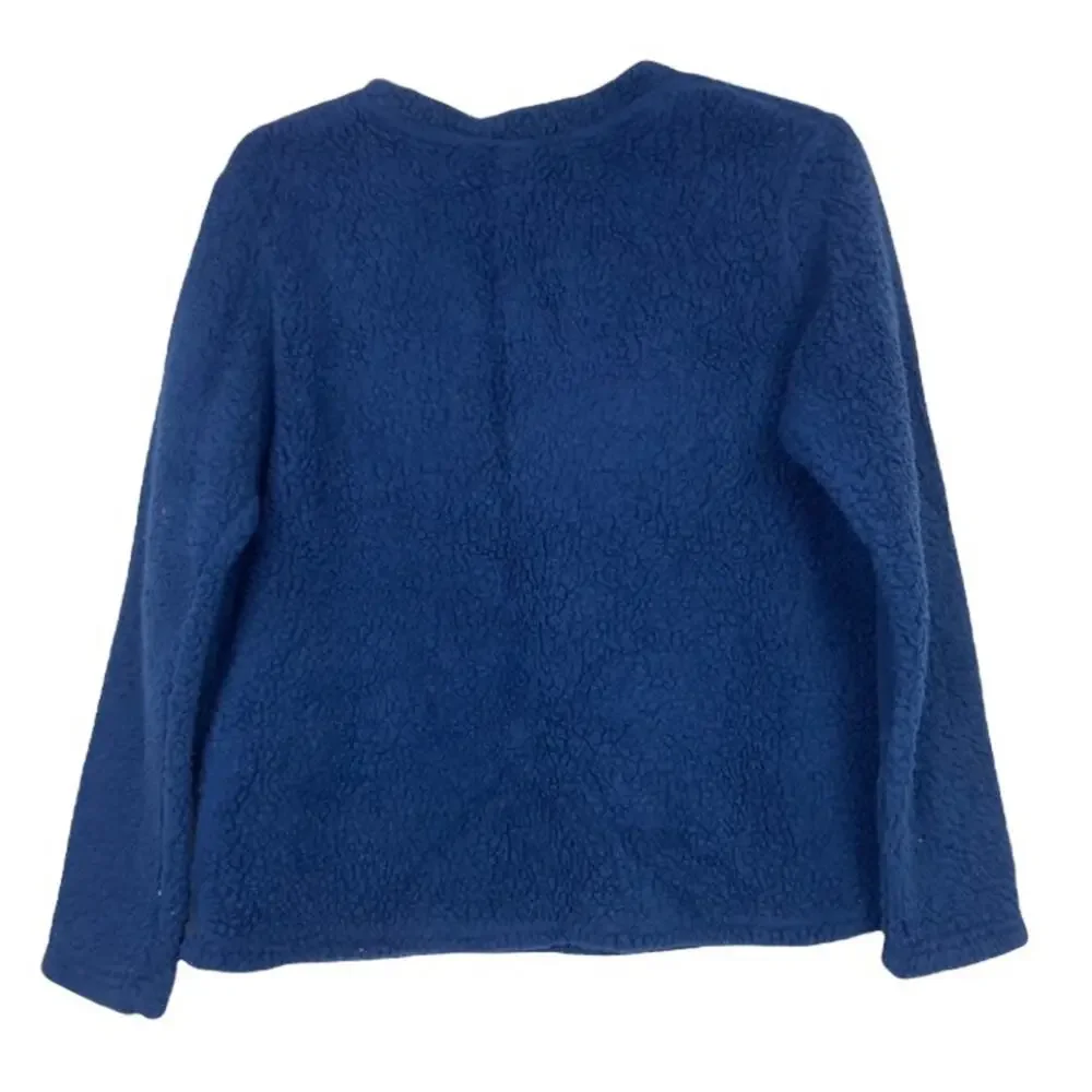 Disney Mickey Mouse Dream Blue Crewneck Sherpa Sweater Sz L - Picture 4 of 5
